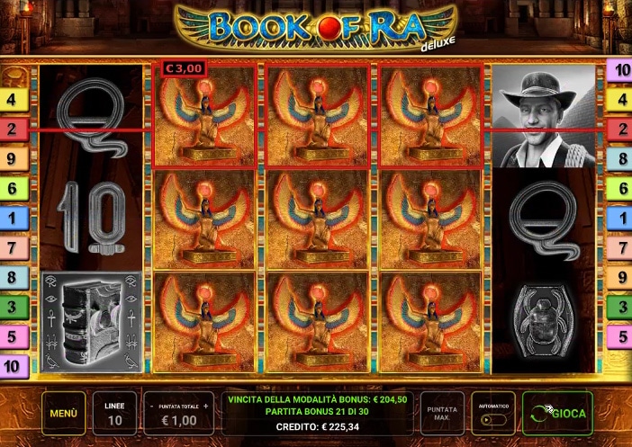 Gioco Bonus Free Spins Book Of Ra