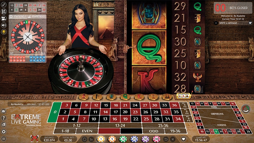Tavolo della Book Of Ra Roulette