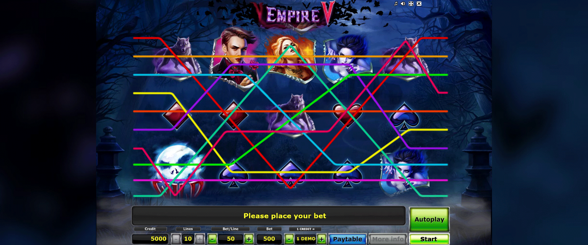 schermata videolottery empire v