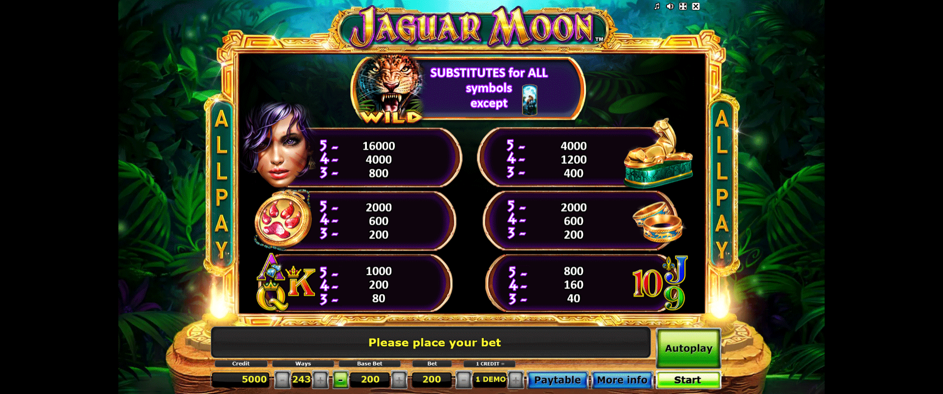 simboli della vlt online jaguar moon